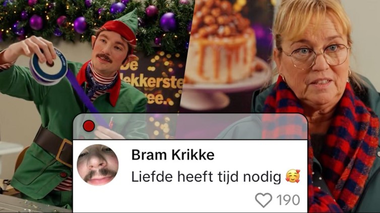 Albert Heijn zet Bram Krikke achter kassa voor kerst en hij pakt klanten in